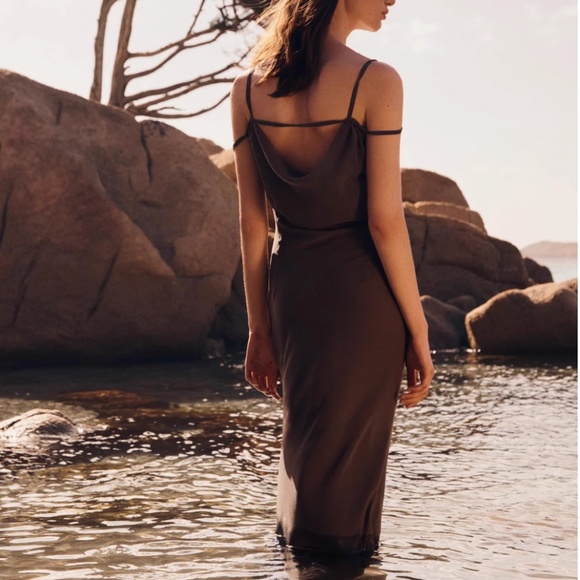 MISHA Olivette Georgette Maxi Dress - Gull grey - Picture 5 of 10